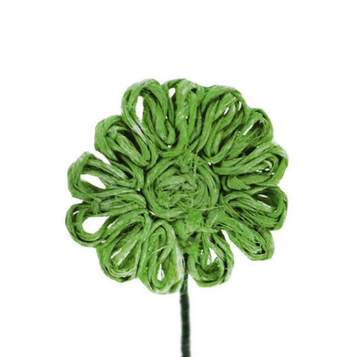 Flor Yute Verde 30 cm Pack 6 un. YUTEVER30X6