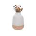 Florero de Cerámica 14 cm blanco/beige ADT1093