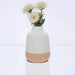 Florero de Cerámica 14 cm blanco/beige ADT1093
