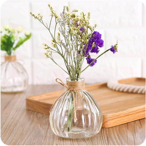 Florero de vidrio transparente 9 cm 21YTJ7460