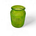 Florero de vidrio verde 14x 11 cm 104020verde