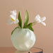 Florero pecera de vidrio verde menta 18 Cm BCT8500