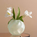 Florero pecera de vidrio verde menta 18 Cm BCT8500