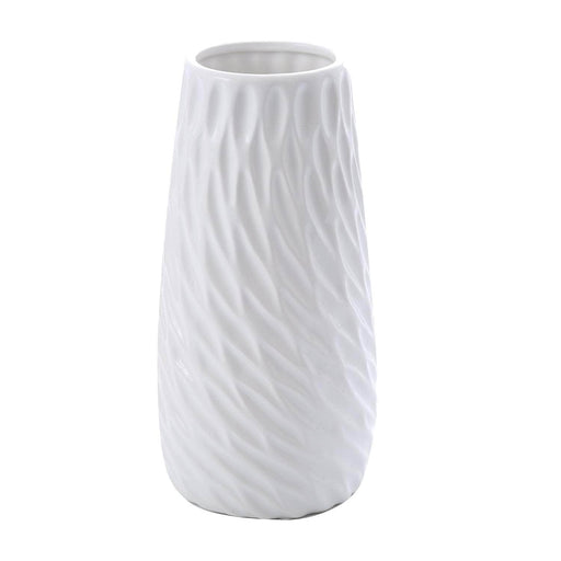 Floreros de ceramica modelo psicodelia blanco 25 cm 21YXP7218