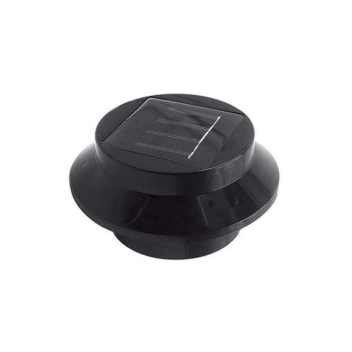 Foco led redondo con panel solar 1.2v negro 21JXP645