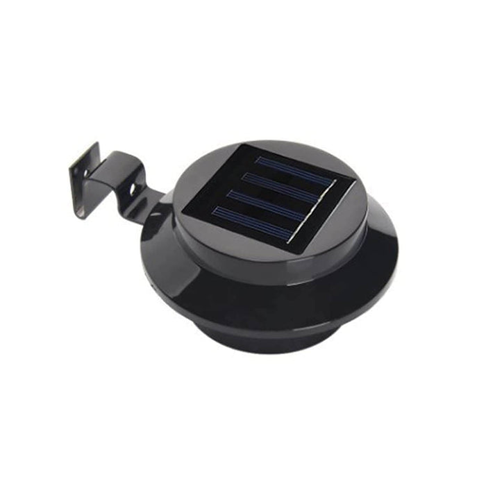 Foco led redondo con panel solar 1.2v negro 21JXP645