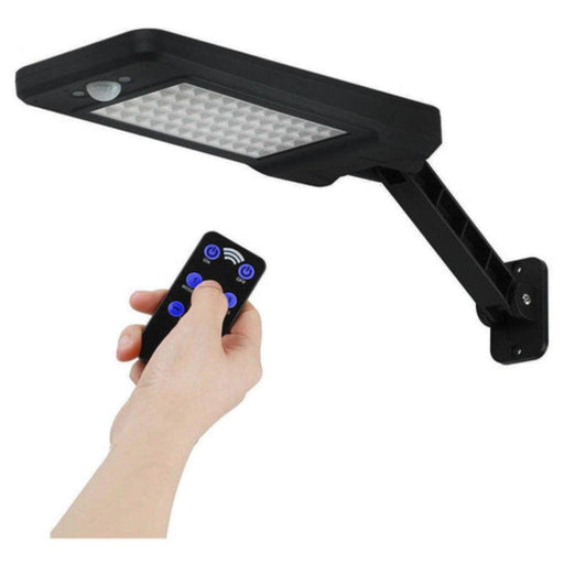 Foco led solar para exteriores con control remoto - negro PXP719Negro