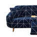 Funda sillón diseño geo 2 cuerpos azul 21YXP203