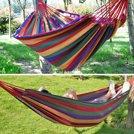 Hamaca de algodón multicolor 2 plazas 180x150 cm 20PXP523-AMAVER