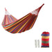 Hamaca de algodón multicolor 2 plazas 180x150 cm 20PXP523-AMAVER