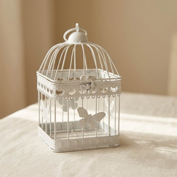 Jaula de metal mariposa cuadrada 25 cm 2015031600448b