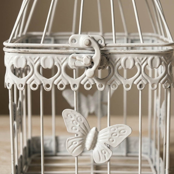 Jaula de metal mariposa cuadrada 25 cm 2015031600448b