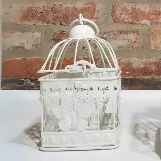 Jaula metal cuadrada mariposa 18 cm 2082003252325