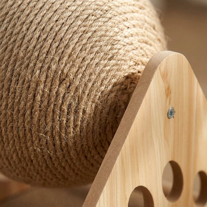Juguete rascador para gatos con bola de sisal DDX1060