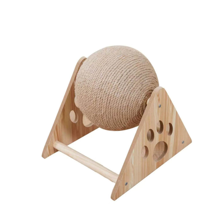 Juguete rascador para gatos con bola de sisal DDX1060