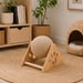 Juguete rascador para gatos con bola de sisal DDX1060