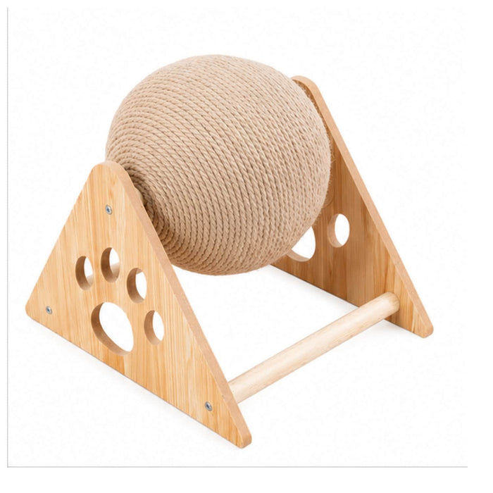 Juguete rascador para gatos con bola de sisal DDX1060