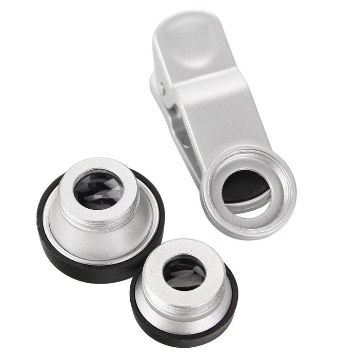 Lente clip para celular 3 en 1 ojo de pez universal 2014062702039