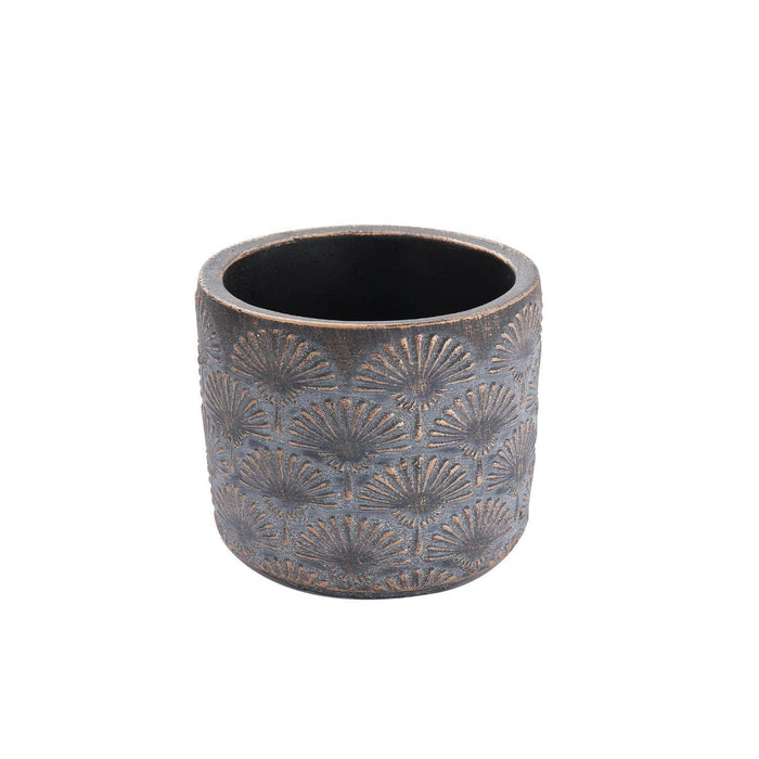 Maceta de cemento cobre/gris 9.5 cm BDT3046
