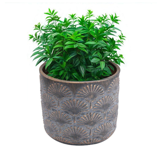 Maceta de cemento cobre/gris 9.5 cm BDT3046
