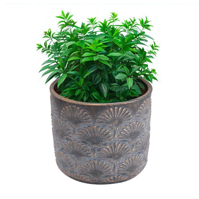 Maceta de cemento cobre/gris 9.5 cm BDT3046