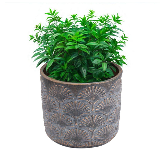 Maceta de cemento cobre/gris 9.5 cm BDT3046