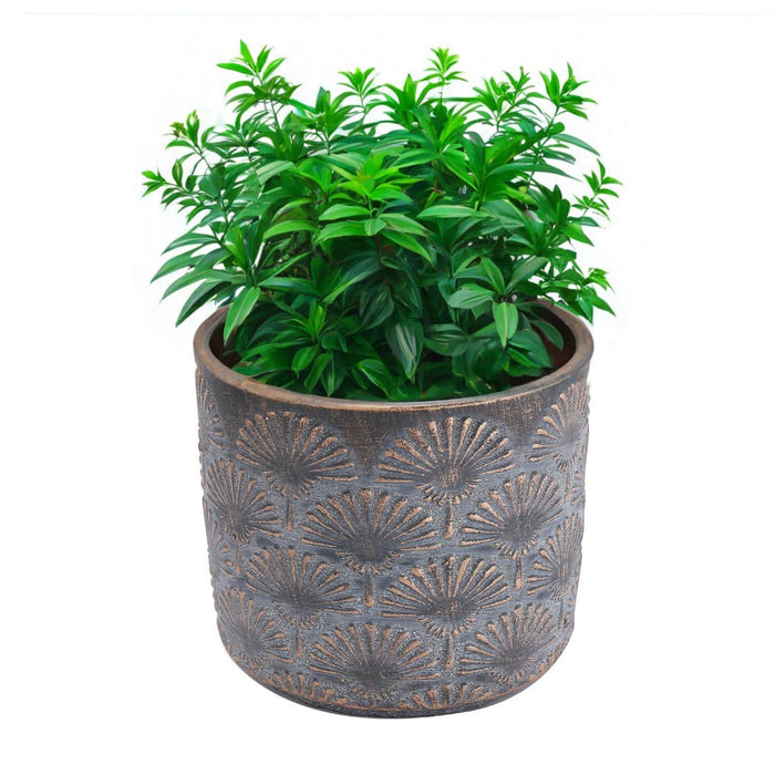 Maceta de cemento cobre/gris 9.5 cm BDT3046