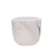 Macetero de cemento blanco/dorado 16 cm BDT3083
