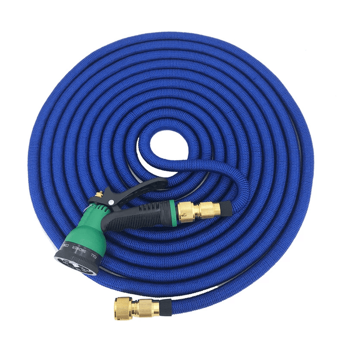 Manguera retráctil expandible jardín 15 mts. Azul 21YXP2190-AZVE