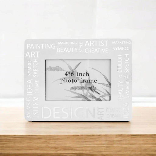 Marco de fotos metal diseño moderno blanco 201310140899B