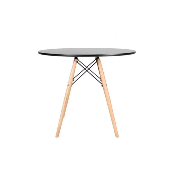 Mesa de comedor madera negro 80x75x75 cm 21JXP2329-NE