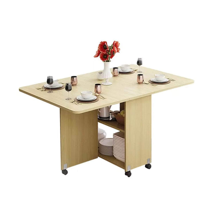 Mesa de comedor plegable beige 140x80x77 cm 20JXP1977
