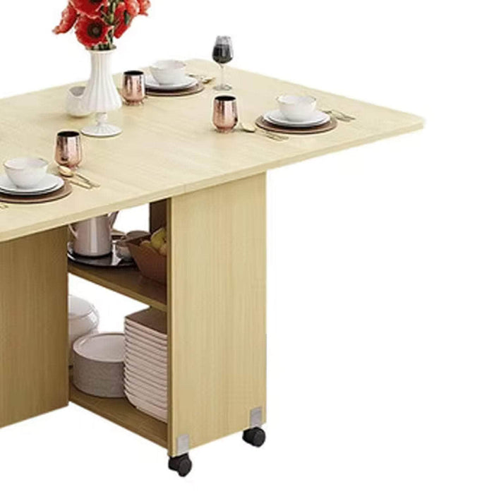 Mesa de comedor plegable beige 140x80x77 cm 20JXP1977