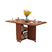 Mesa de comedor plegable café 140x80x77 cm 20JXP1975