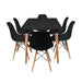 Mesa de madera color negro 120x80x74 cm 21JXP2323-NE