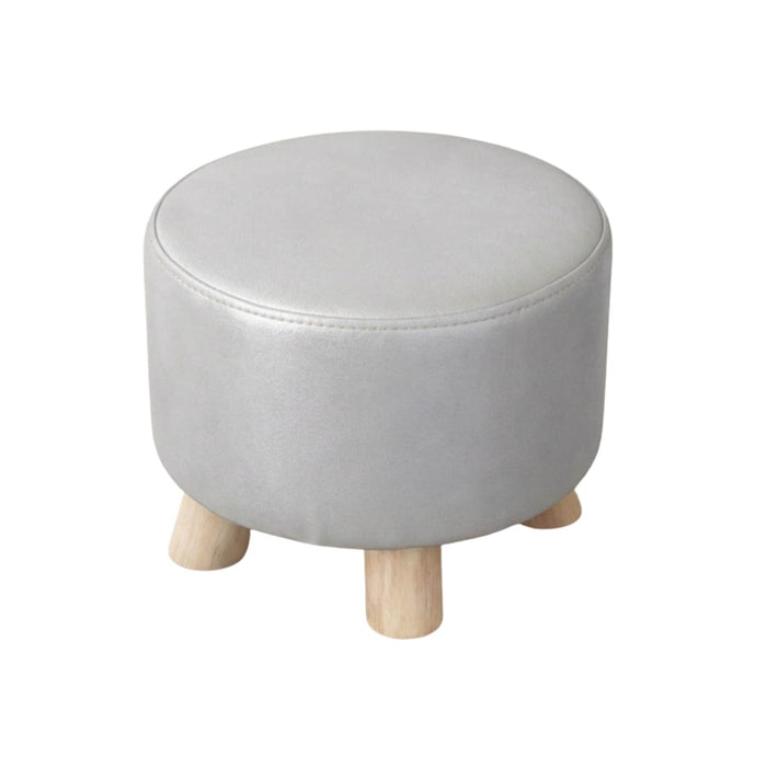 Mini puff redondo tela gris DDT6179-Gris
