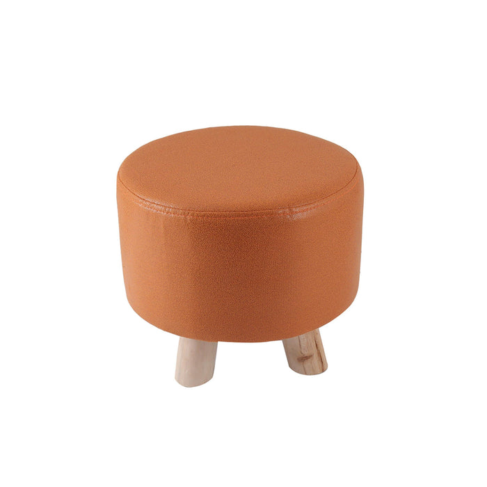 Mini puff redondo tela naranjo DDT6179naranjo