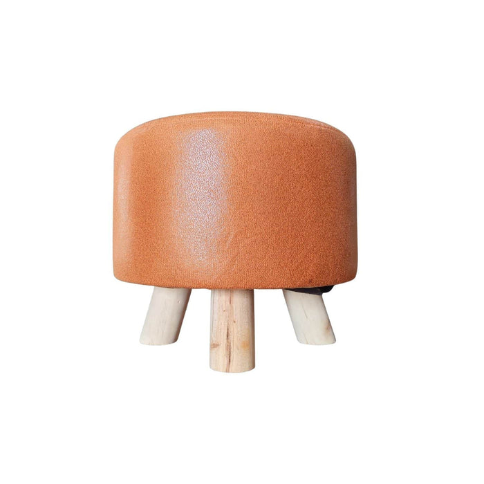 Mini puff redondo tela naranjo DDT6179naranjo