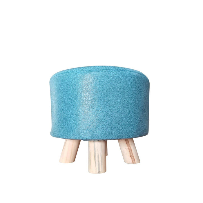 Mini puff redondo tela turquesa DDT6179turquesa