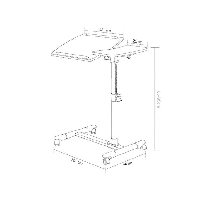 Multimesa ajustable con ventilador para notebook blanca 20MXP001-BL