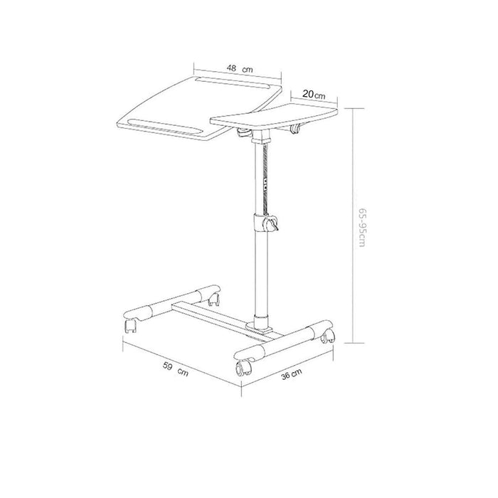 Multimesa ajustable con ventilador para notebook blanca 20MXP001-BL