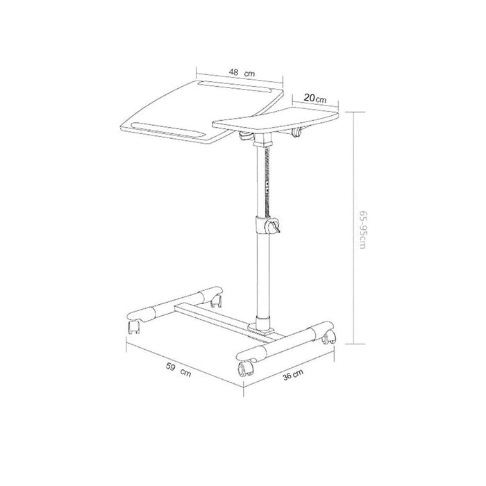 Multimesa ajustable con ventilador para notebook negra 20MXP001-NE