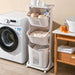 Organizador 3 repisas blanco con ruedas BDX1433