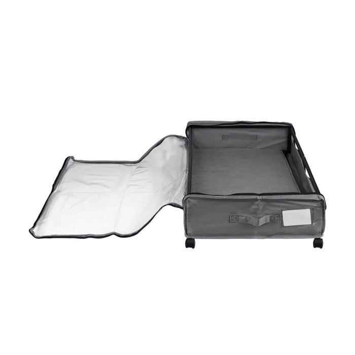 Organizador bajo cama con ruedas gris DAX1712