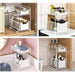 Organizador cesta de cocina y baño 2 niveles blanco 20JXP1178-BL