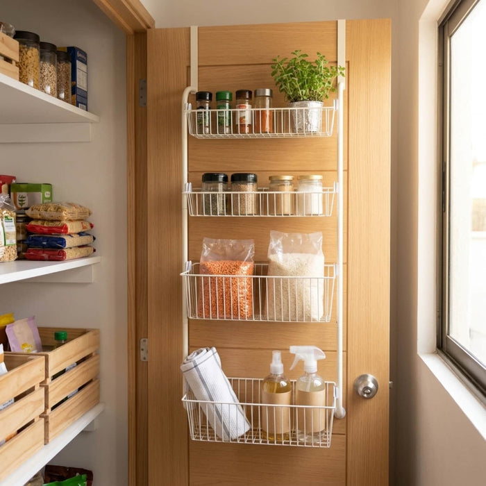 Organizador colgante para puerta 4 niveles metálico DNX1421