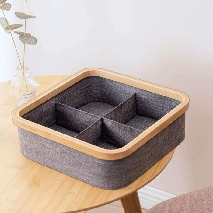 Organizador de clóset 4 divisiones de tela 30x30 cm BDT1406