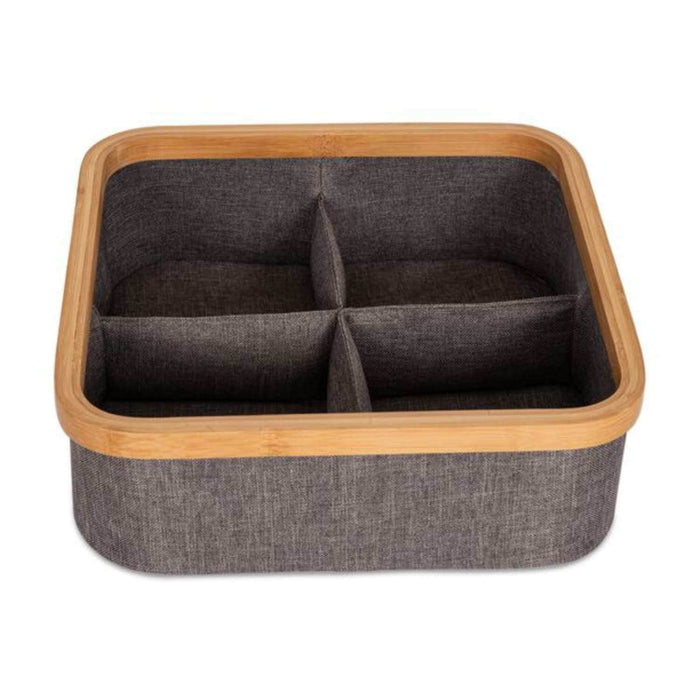 Organizador de clóset 4 divisiones de tela 30x30 cm BDT1406