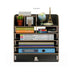 Organizador de escritorio multiuso de madera negro 20LXP204-NEGRO