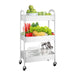 Organizador repisa de 3 niveles rodante de metal 20JXP1700